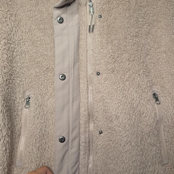 Vuori Umber Pink Sherpa Jacket Small Zip Up Coat - Picture 6 of 13